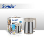 Sonifer SF-2131 Home Stainless Steel 1500w Anti-dry Three-layer Insulated 1.8 Liter Water Electric Kettle Automatic Kettle