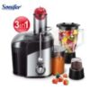Sonifer SF-5524 household best multi-function hand free juice extractor automatic powerful fresh 3 in 1 juicer blender electric