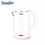 Sonifer SF-2075 wholesale home use 240v heater element 1.2l capacity electric boiling kettle 1500w white